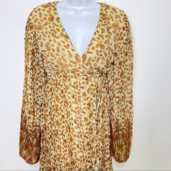 ANTHROPOLOGIE By Let Me Be Shyla Pleated Mini Dress Size small - Picture 11 of 15